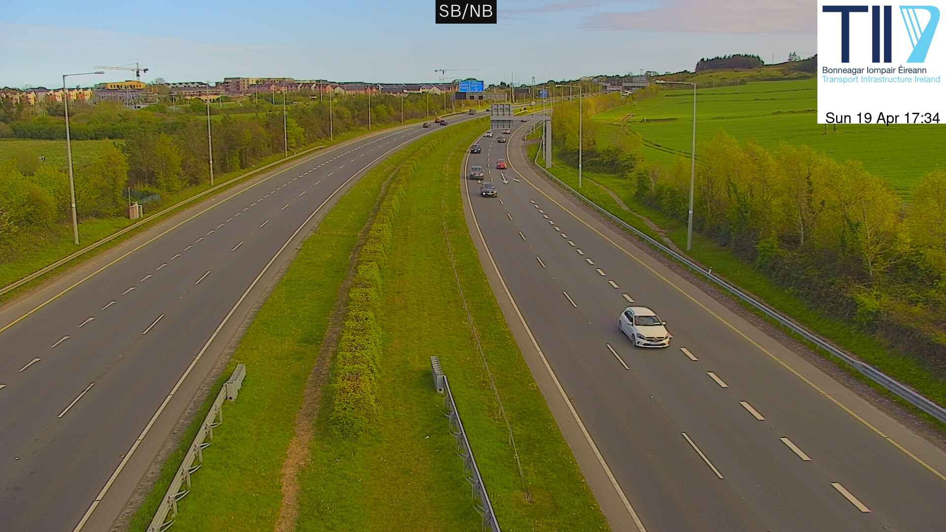 M50(N) 0.3km before J15 (Carrickmines)